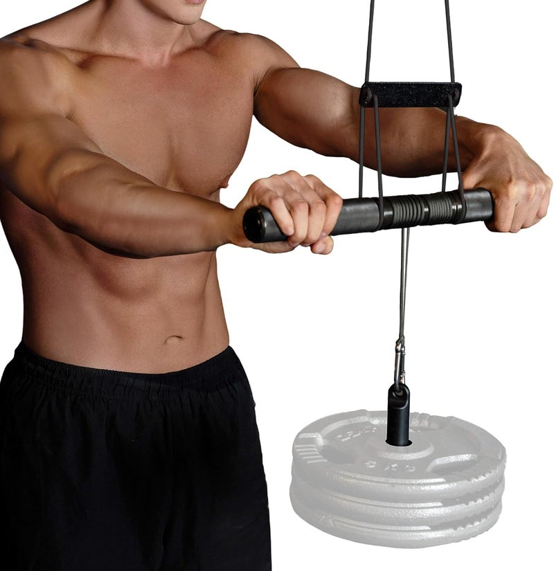 GD Hanging Wrist Roller Forearm Blaster- Forearm Strengthener Exercise Equipment Wrist Trainer for Muscle building and Injury prevention Hand Grip Strength - Image 1